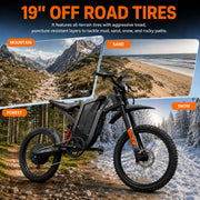 Peak 7000W/8000W/12000W Electric Dirt Bike,55/60+MPH E Motorcycle