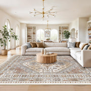 Washable Rugs 8x10 Area Rugs for Living Room, Orange