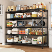 3200LBS Storage Shelves 55.5" W Garage Shelving Heavy Duty 5 Tier Adjustable Wire Shelving Unit Metal Shelving for Garage Pantry Commercial Basement,55.5" W X 18''D X 71" H