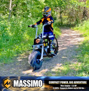 MB100 Mini Bike Motorcycle Dirt Bike - 79cc Four-Stroke, Air-Cooled Engine