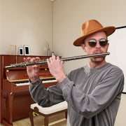 Closed Hole C Flute - Musical Instrument, Beginner/Intermediate Flute in Band & Orchestra, Nickel