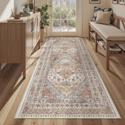 Washable Rugs 8x10 Area Rugs for Living Room, Orange