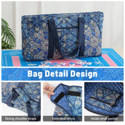 American Mahjong Set with 166 Blue Tiles and Racks, Mahjong Set Blue Printed Carrying Bag, 166 Premium Tiles, 4 All-in-One Color Racks/Pushers, Mahjong Tile Set for Travel, Birthday Gifts