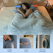 Pregnancy Pillows, U-Shape Full Body Pillow - Solid – Cooling Removable Cover Dark Grey – Pregnancy Pillows for Sleeping – Body Pillows for Adults, Maternity Pillow and Pregnancy Must Haves