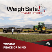 180-Degree Trailer Hitch, 3" Receivers, 8" Drop, SS Balls