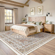 Washable Rugs 8x10 Area Rugs for Living Room, Orange