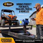 Boat Trailer Winch 8750 lbs, Electric Boat Winches Remote Control