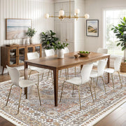 Washable Rugs 8x10 Area Rugs for Living Room, Orange