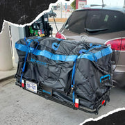 60"x24"x6" Heavy Duty Steel Folding Trailer Hitch Cargo Carrier