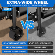 2000 lbs Boat Trailer Jack, 8" Widened Trailer Jack Wheel, 13" Lift