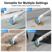 Carpet Cleaner Machine Upholstery - 450W Shampooer Couch Cleaning Portable Vacuum Rug Sofa Car Seat Fabric Mattress Pet Spot Extractor for Furniture Water Hand Held Scrubber Small Deep Washer