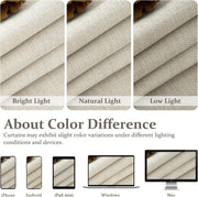 Extra Wide 70 Inch Blackout Curtains 90 Inches Long for Dining Room 2 Panels Set, Memory Trained Pinch Pleated Thermal Sound Dampening Double Layer Linen Blend Ivory Windows Drapes 70x90 Length