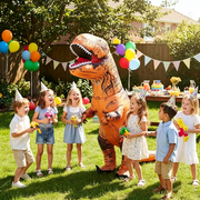 Magicfly Inflatable Dinosaur Costume, Fancy Dinosaur Suit Blow up Full Body Dino Costume for Halloween Cosplay Party