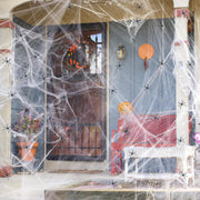 Ayieyill Halloween Spider Webs Decorations for Halloween Decorations Outdoor, 600sqft Cobwebs for Halloween Decor with 150 Fake Spiders
