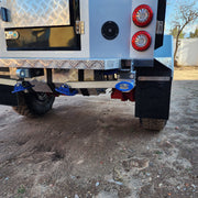 Stabilizer Jack Set Pivoting Drop Down Overland Trailer Supports (XS 14"-18")