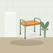 BambooRain Shower Stool