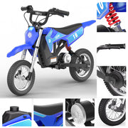 36V Kids Electric Dirt Bike 3 Speed Modes Ages 6-12
