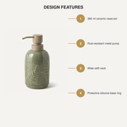FernDrop Ceramic Soap Pump