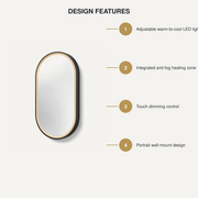 HaloLux LED Vanity Mirror