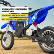 36V Kids Electric Dirt Bike 3 Speed Modes Ages 6-12
