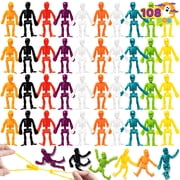 Joyfy 108 Pcs Halloween Stretchy Skeleton Toys,Halloween Toys Bulk for Party Favors,Halloween Goody Bag Fillers,Halloween Sticky Toys for Classroom Prizes