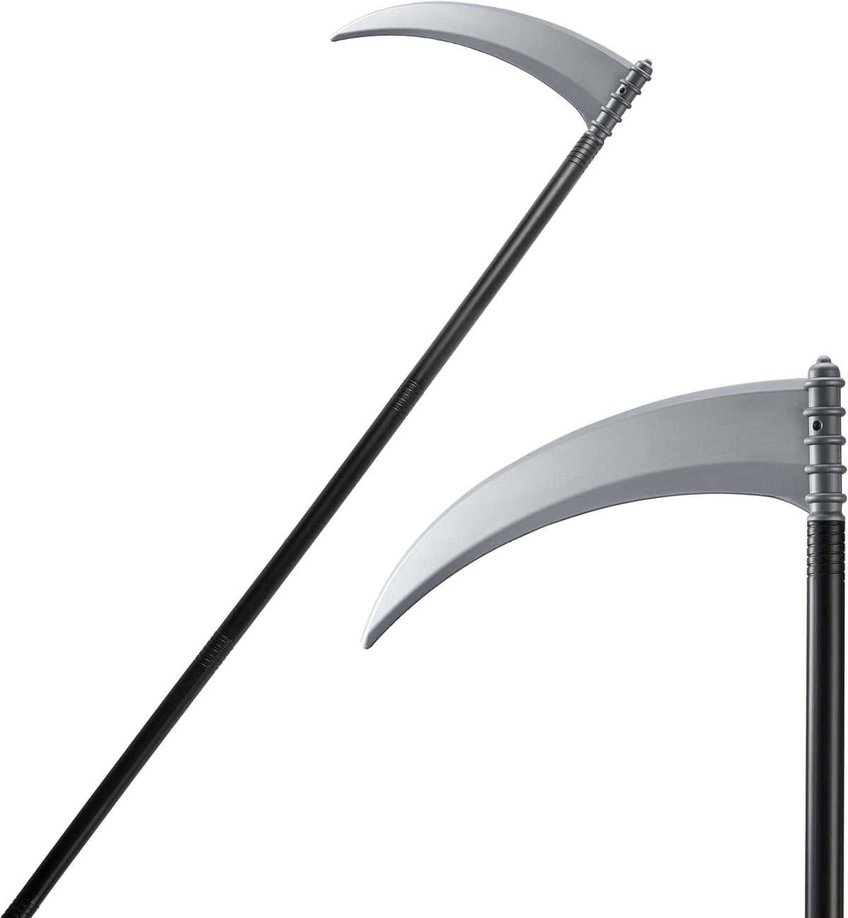 Joyfy 52 inch Halloween Grim Reaper Scythe Accessories, Grim Reaper's Weapon for Halloween Party Dress Up