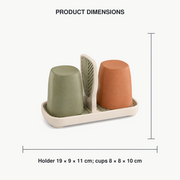 LeafAir Toothbrush Cup Set