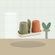 LeafAir Toothbrush Cup Set