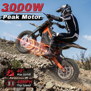 48V 2000W Peak Class Electric Dirt Bike Ages 13+