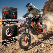 48V 2000W Peak Class Electric Dirt Bike Ages 13+