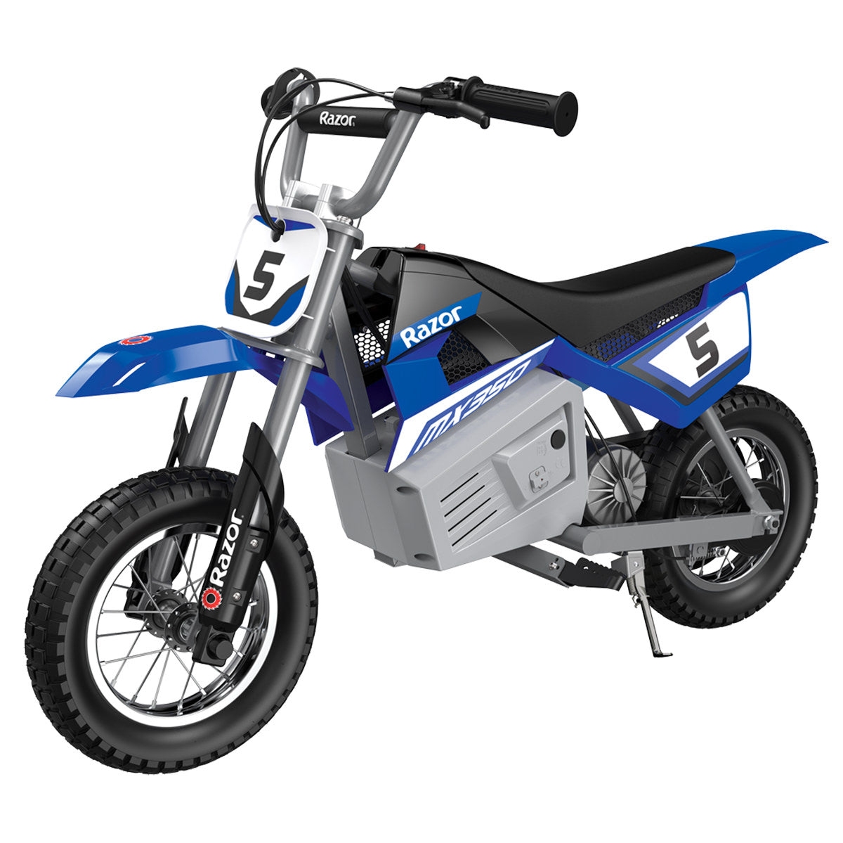 24V MX-Style Electric Dirt Bike 12 in Spoke Wheels Ages 8+