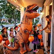 Magicfly Inflatable Dinosaur Costume, Fancy Dinosaur Suit Blow up Full Body Dino Costume for Halloween Cosplay Party