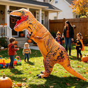 Magicfly Inflatable Dinosaur Costume, Fancy Dinosaur Suit Blow up Full Body Dino Costume for Halloween Cosplay Party