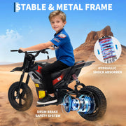 24V Electric Dirt Bike Black/Blue Colorway Ages 8+