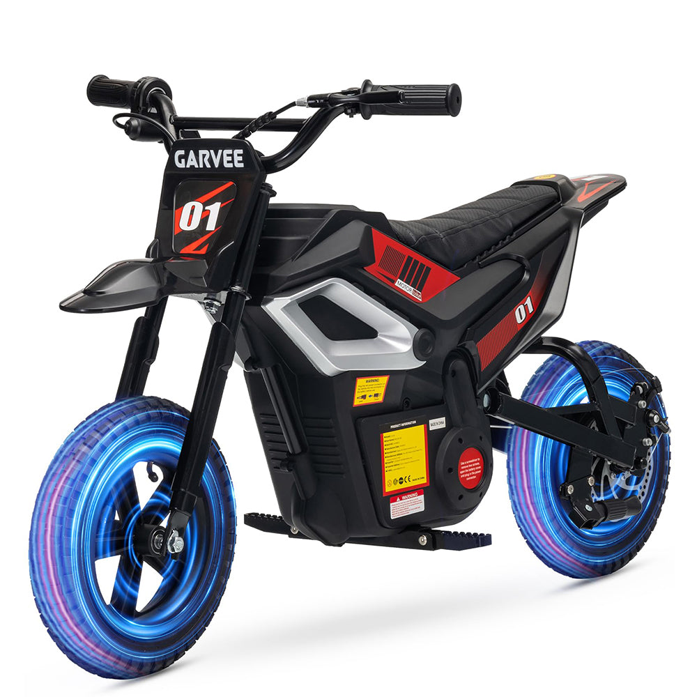 24V Electric Dirt Bike Black/Blue Colorway Ages 8+