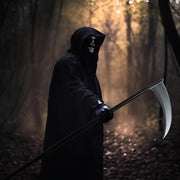 Joyfy 52 inch Halloween Grim Reaper Scythe Accessories, Grim Reaper's Weapon for Halloween Party Dress Up