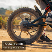 36V Electric Dirt Bike with LED Headlight Ages 8+